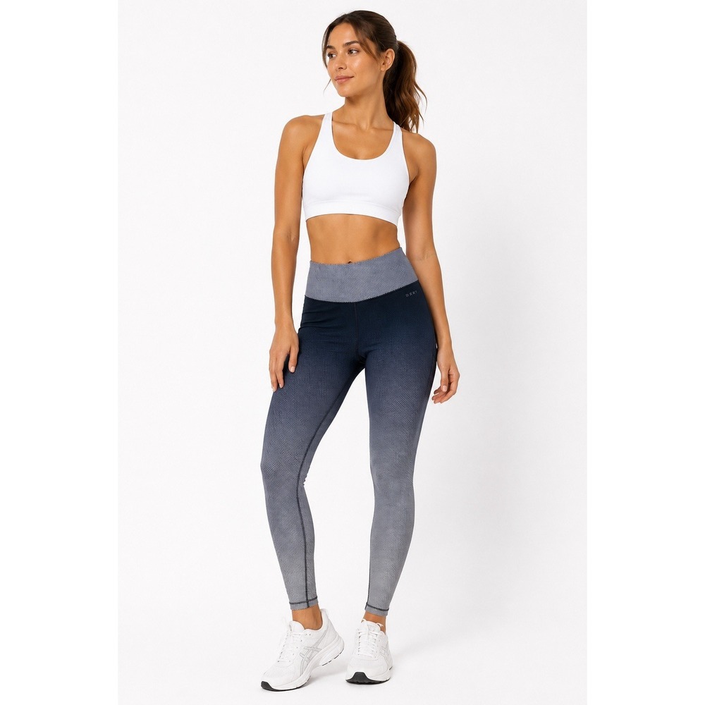 AR-33 Medium Ombre Blue Leggings High Waist Stretchy Yoga Pants